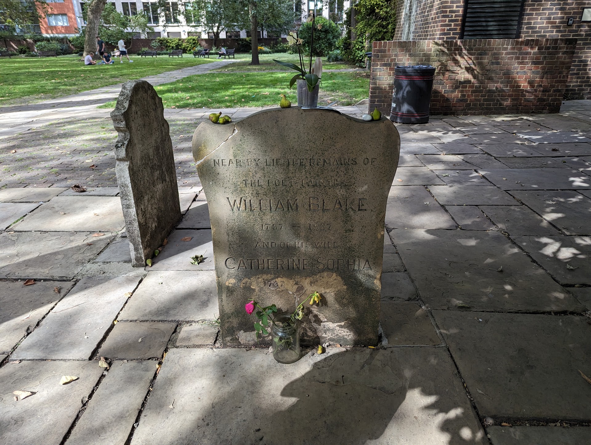 The Blake headstone